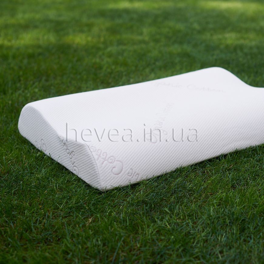 Латексная подушка КОНТУР 38x60 см анатомическая 2016 фото Hevea
